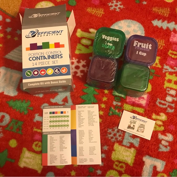 NEW (TWO SETS) Meal Prep Portion Control Containers - Picture 7 of 14